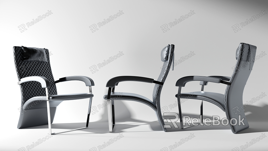 Modern armchair office chair model