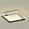Modern Minimalist LED Ceiling Lights With Square Round Shapes And Sleek Design 3d model