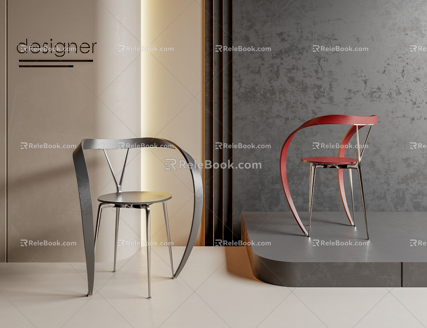 Modern Dining Chair 3d model