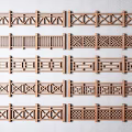 Various Wooden Fence Designs With Cross Lattice And Rail Pattern Styles