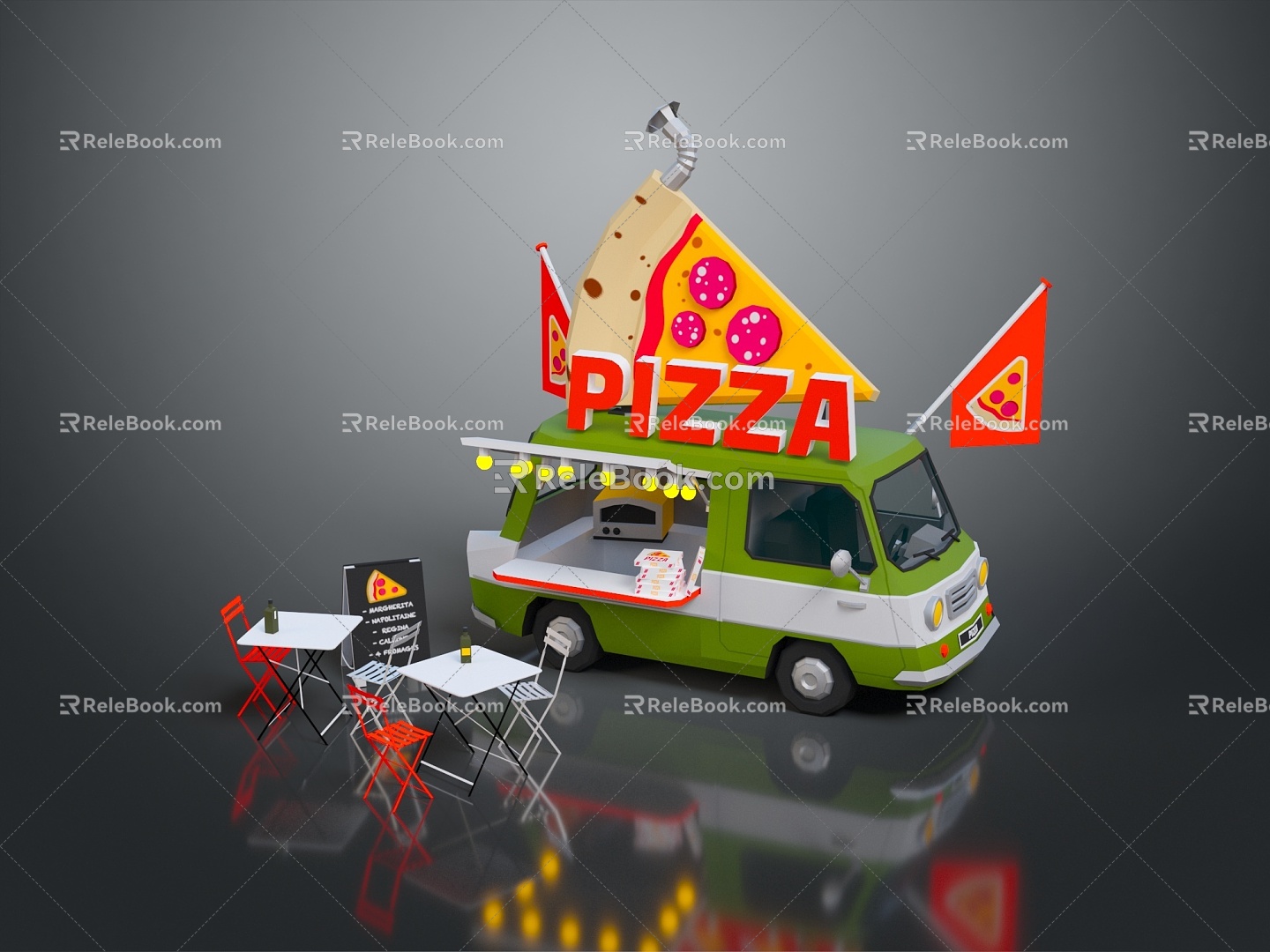 Food Truck Food Vending Vehicle Mobile Food Truck Mobile Vendor Mobile Vendor Mobile Vendor Car Dining Car Mobile Dining Car 3d model