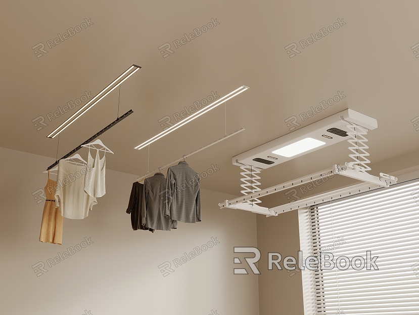 Invisible drying rack model