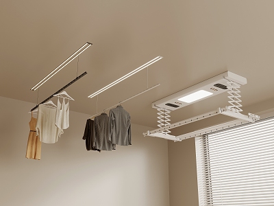 Invisible drying rack 3d model