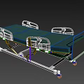 Adjustable Medical Bed With Blue Mattress Control Panel And Sturdy Frame