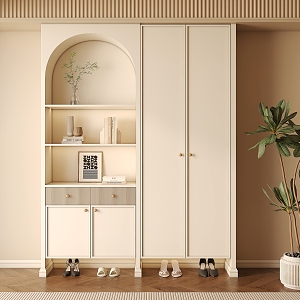 French Shoe Cabinet 3d model