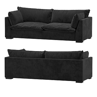 Double sofa 3d model