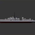 Green And White Military Patrol Boat With Antenna Superstructure And Deck Equipment