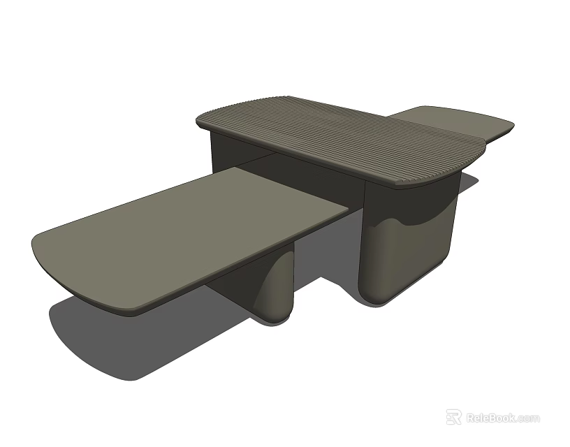 Modern Coffee Table Featuring Unique Multi Surface Design And Sturdy Base 3d model