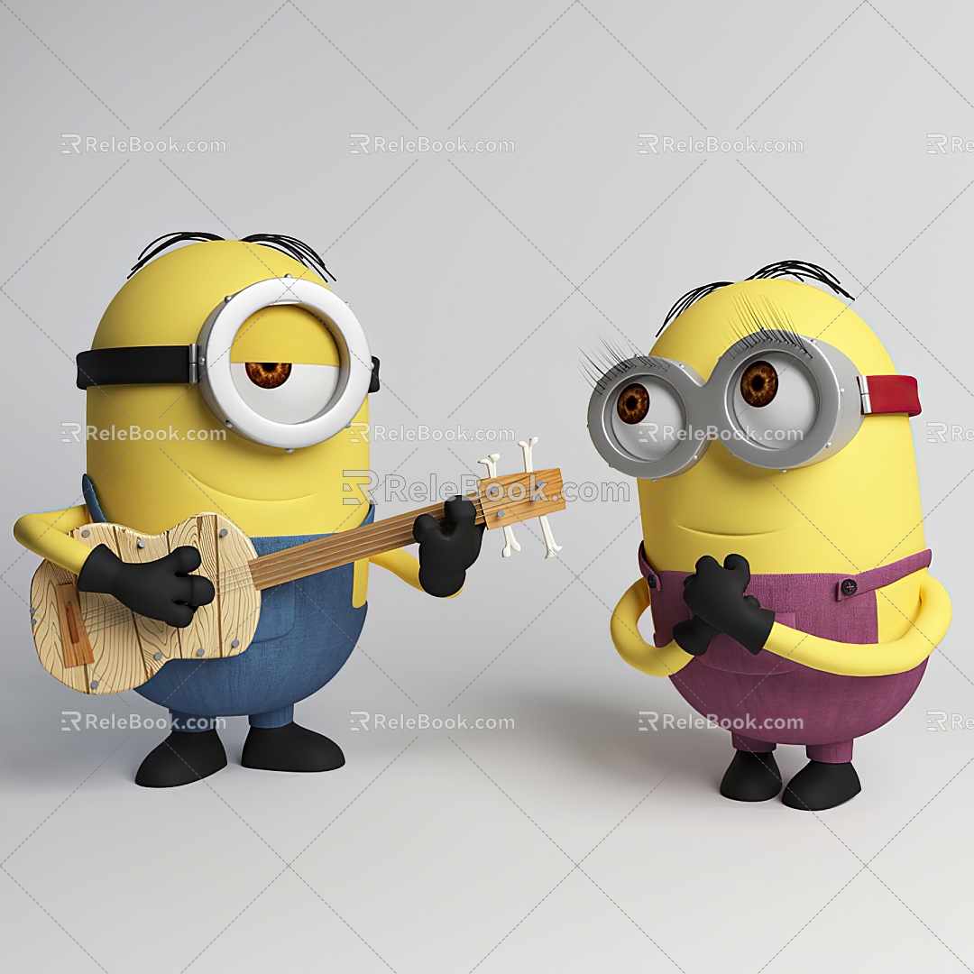 Modern Minions Doll 3d model