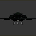 modern fighter stealth aircraft military aircraft stealth bomber long-range bomber 3d model