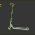 Pink Handlebars with Pink Wheels and Silver Body Scooter Outdoor Sports Equipment