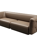 modern double sofa sofa 3d model