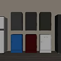 Diverse Colors And Stylish Designs Of Modern Refrigerators And Freezers