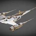 spaceship aviation warship 3d model