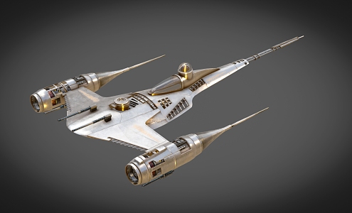 spaceship aviation warship 3d model