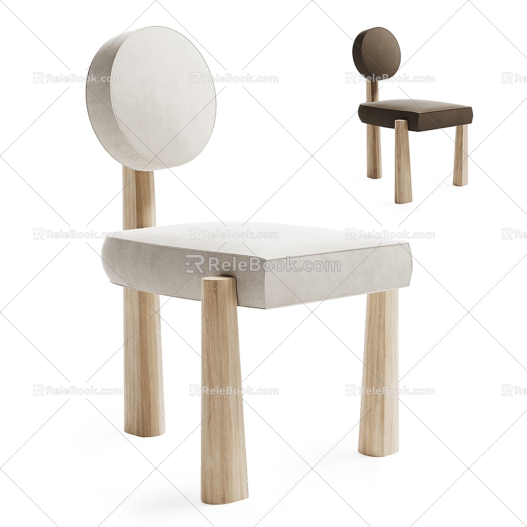 Nordic single chair 3d model