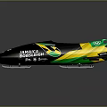 Jamaica Bobsleigh Sled Design With Green Yellow Black Livery And BMW Logo