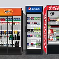 Modern Freezer Cabinet Display Cabinet Container 3d model