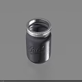 Purple Ball Mason Jar With Silver Lid For Food Storage As Practical Household Item