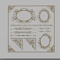 Carved Windows Artistic Design Elements With Ornate Frames And Intricate Patterns 3d model