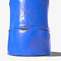 Blue Metal Industrial Barrel Storage Container With Round Lid For Industrial Applications