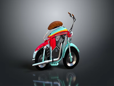 Motorcycle Two-wheeled Motorcycle Cross-country Motorcycle Road Race Motorcycle Motor Vehicle Transport 3d model