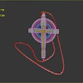 Cross Pendant Necklace With Chain Stylish Fashion Accessory For Daily Outfit