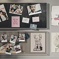 Creative Indoor Photo Wall Display With Personalized Photos And Decorative Cards