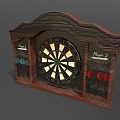 American arrow target target dart 3d model