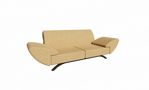 modern double sofa 3d model