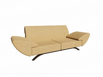 modern double sofa 3d model