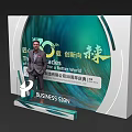 Science and technology area clock-in point photo area interactive area science and technology line photo area beautiful Chen door head science and technology sense area display background board trophy display booth dp point beautiful Chen table and chair  3d model