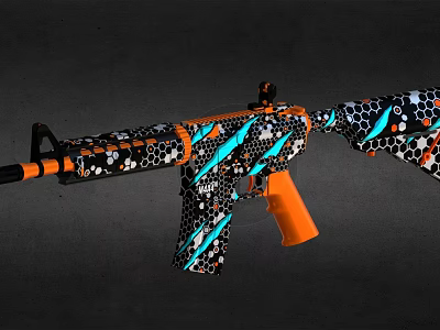 automatic rifle 3d model