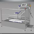 Stainless Steel Platform Equipment With Handrails Control Panel And Foot Pedals