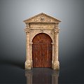 Ancient Building Door Ancient Building Door Chinese Style Door Antique Door Classical Door Chinese Style Door Chinese Style Entrance Traditional Door 3d model