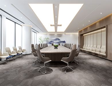 Modern Conference Room 3d model