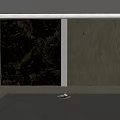 Textured Dark And Gold Stone Wall Panels For Modern Interior Decor 3d model