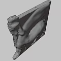 Winged Mythical Game and Movie Character With Lion Body Human Head and Feathered Details