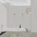 Modern Front Desk 3d model