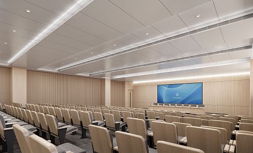 Modern conference hall multi-function hall large conference room 3d model