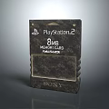 Sony Official PlayStation 2 8MB Platinum Memory Card Digital Gaming Accessory 3d model