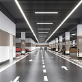 Indoor parking Modern parking 3d model