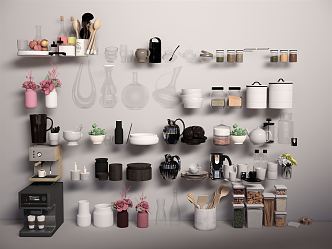 Modern Kitchen Supplies Portfolio 3d model