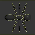 Gray Spider 3D Model with Segmented Body and Detailed Legs Structure Design 3d model