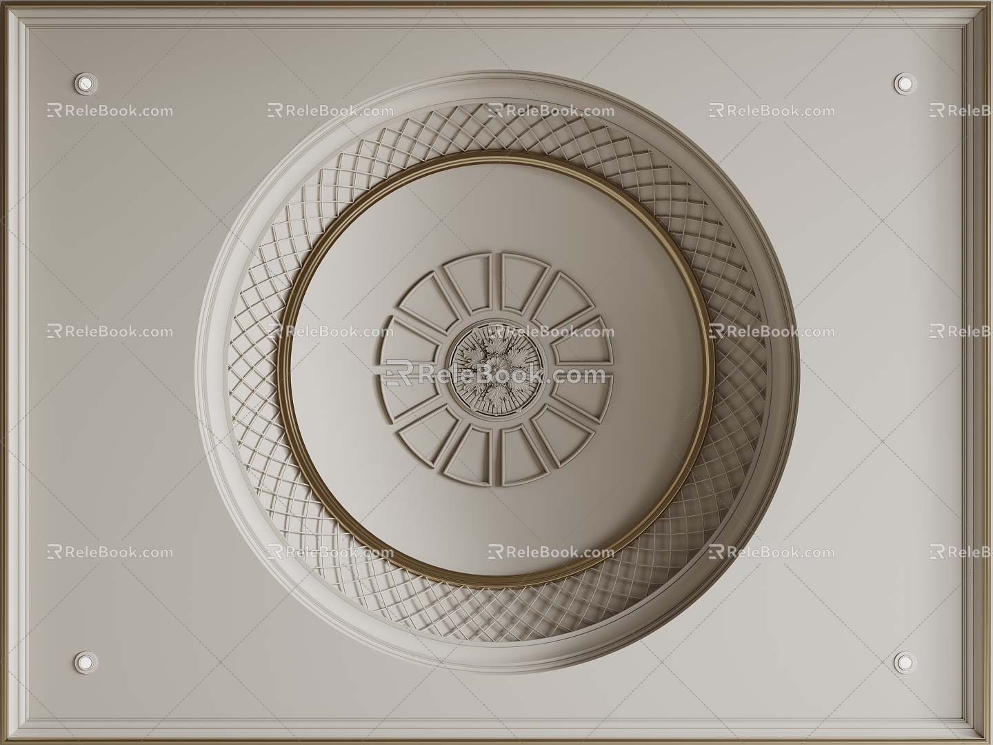 French Ceiling French Light Plate Bedroom Ceiling Guest Dining Room Ceiling Round Ceiling 3d model