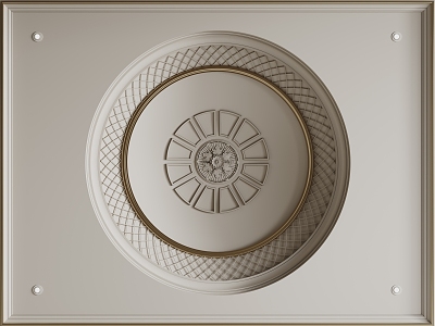 French Ceiling French Light Plate Bedroom Ceiling Guest Dining Room Ceiling Round Ceiling 3d model