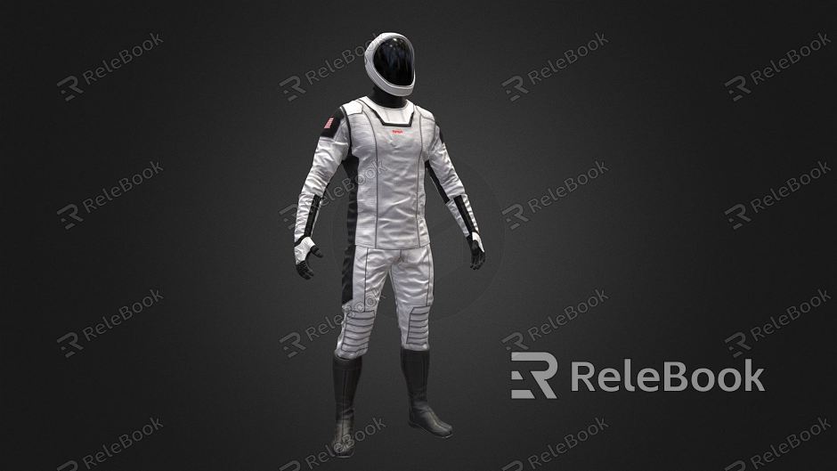 Modern Astronaut Posture Space Astronaut model