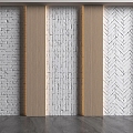 Wall panel background wall 3d model