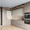 Kitchen Kitchen Cabinet Cabinet Home Furniture Electrical Appliances Gas Stove Sink Faucet Oven 3d model