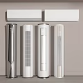 Modern Design Air Conditioner Fans in Silver and White Standing Styles